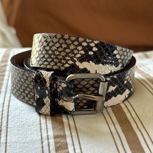 Street Ahead Faux Snake Skin Leather Belt L